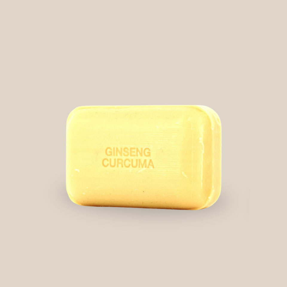 Savon bien-être d'Orient au ginseng-curcuma, barre de 125g