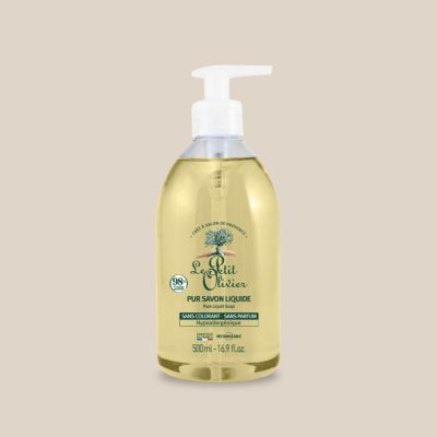 Produit : Pur savon liquide de Marseille sans parfum, format pompe 500ml