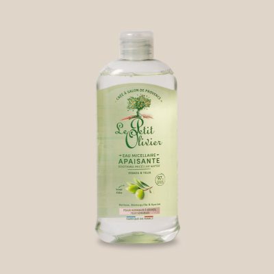 Product: Soothing micellar water with olive extract, 400ml Le Petit Olivier (front)