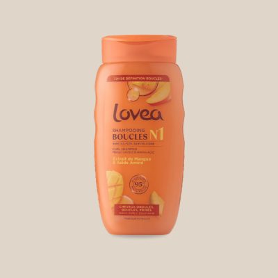 Photo produit : Shampooing pour cheveux ondulés, bouclés et frisés à la mangue 250ml (face)