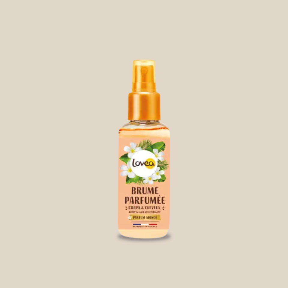Produit : Brume parfumée corps cheveux au Monoi de Tahiti