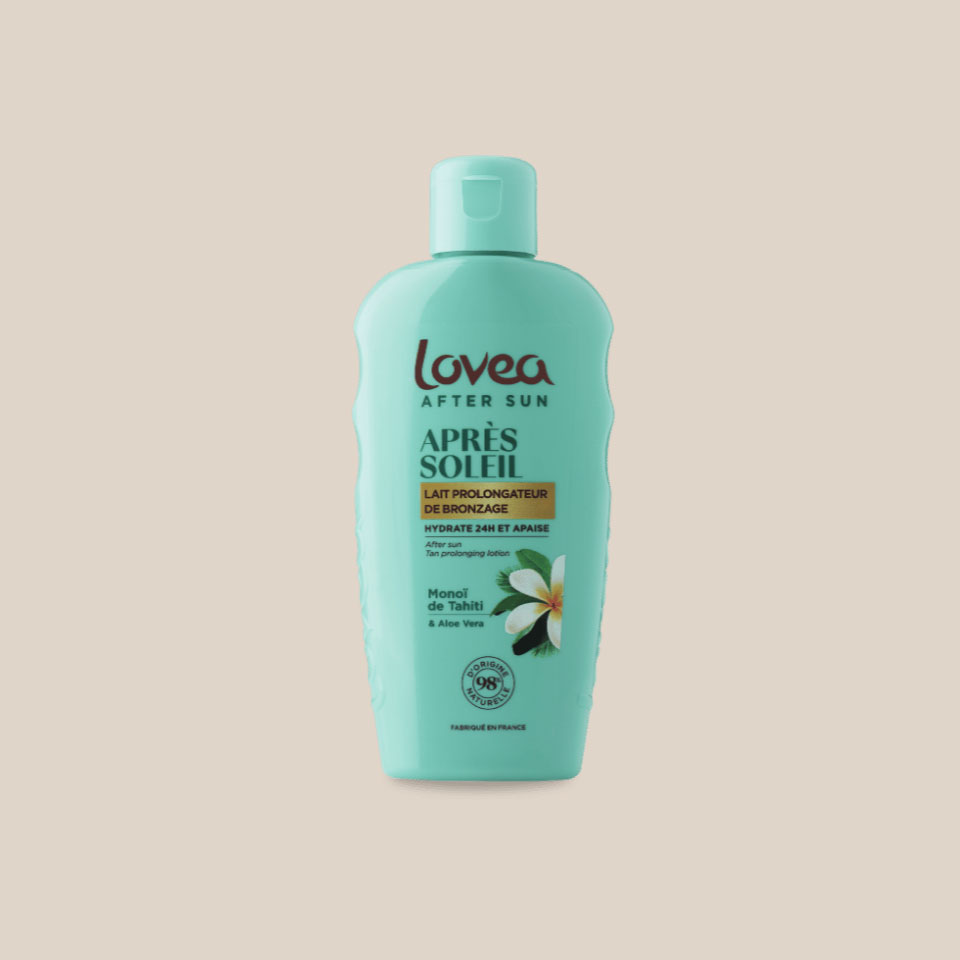 Produit : Lait prolongateur de bronzage après-soleil, 150ml LOVEA