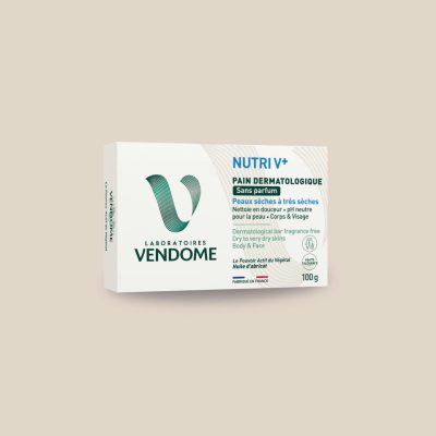 NUTRIV+ dermatological soap, fragrance-free, 100g