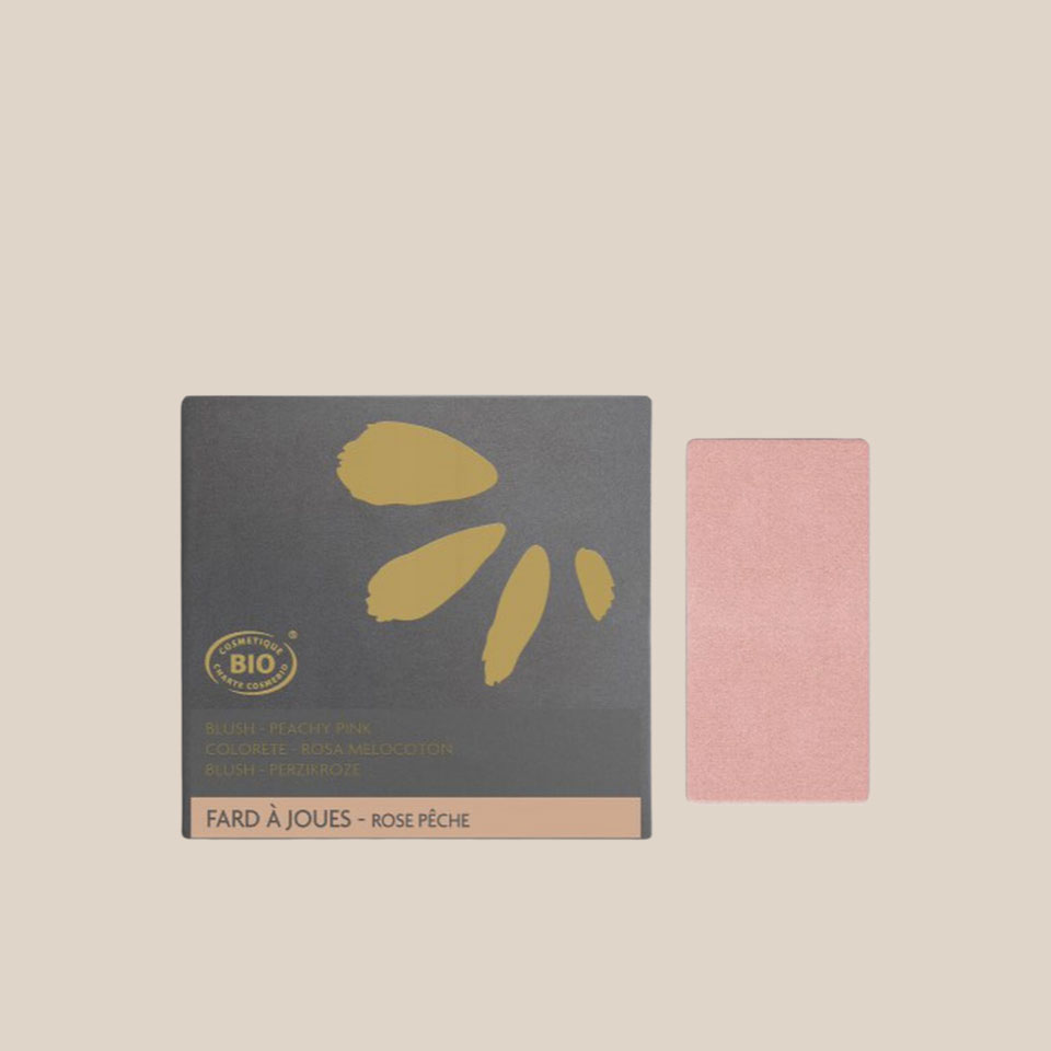 Organic blush, peach-pink shade, by Fleurance Nature