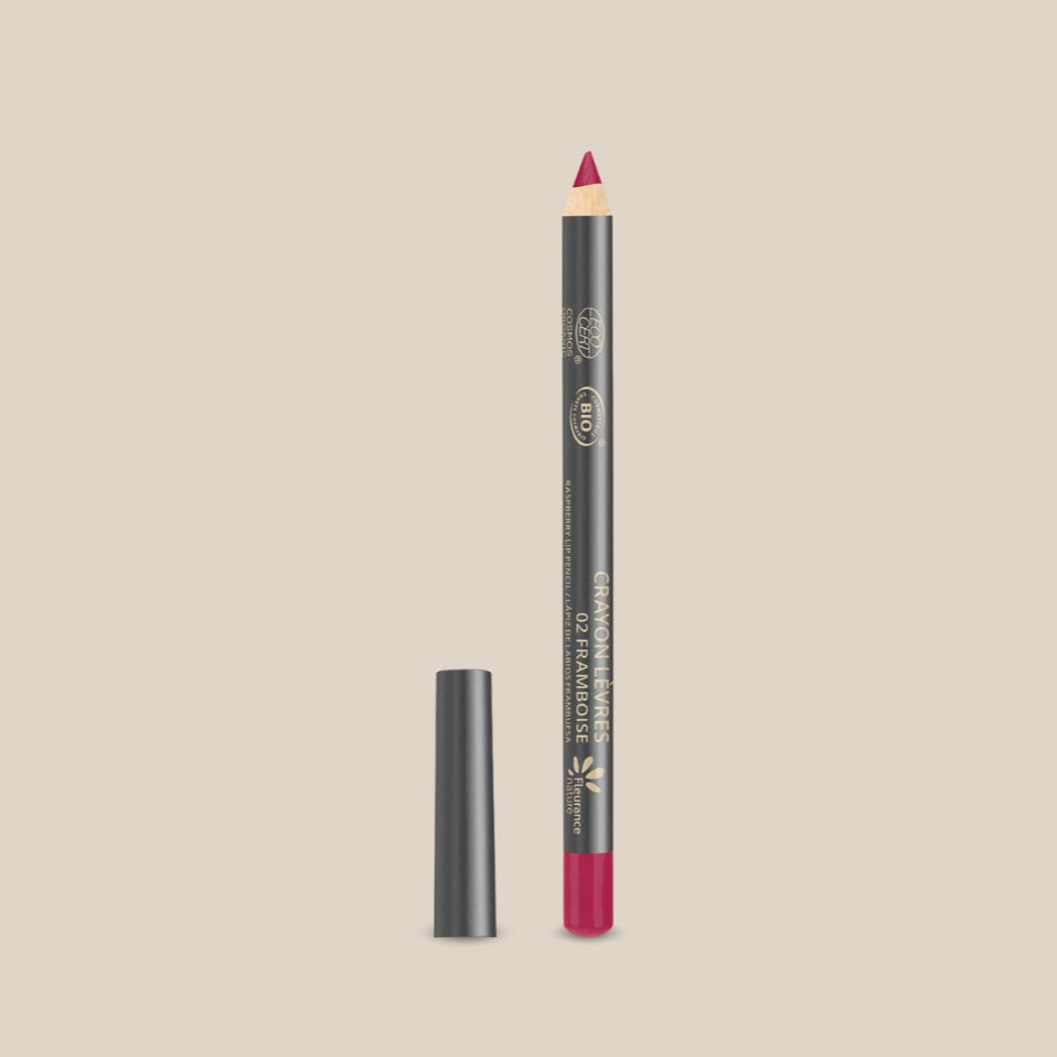 Organic raspberry-colored lip liner by Fleurance Nature