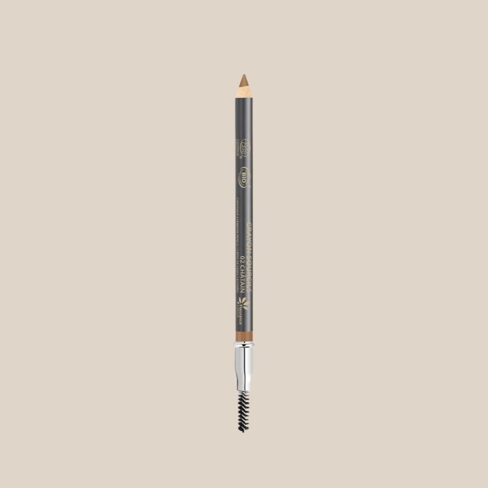 Organic eyebrow pencil, chestnut shade, by Fleurance Nature