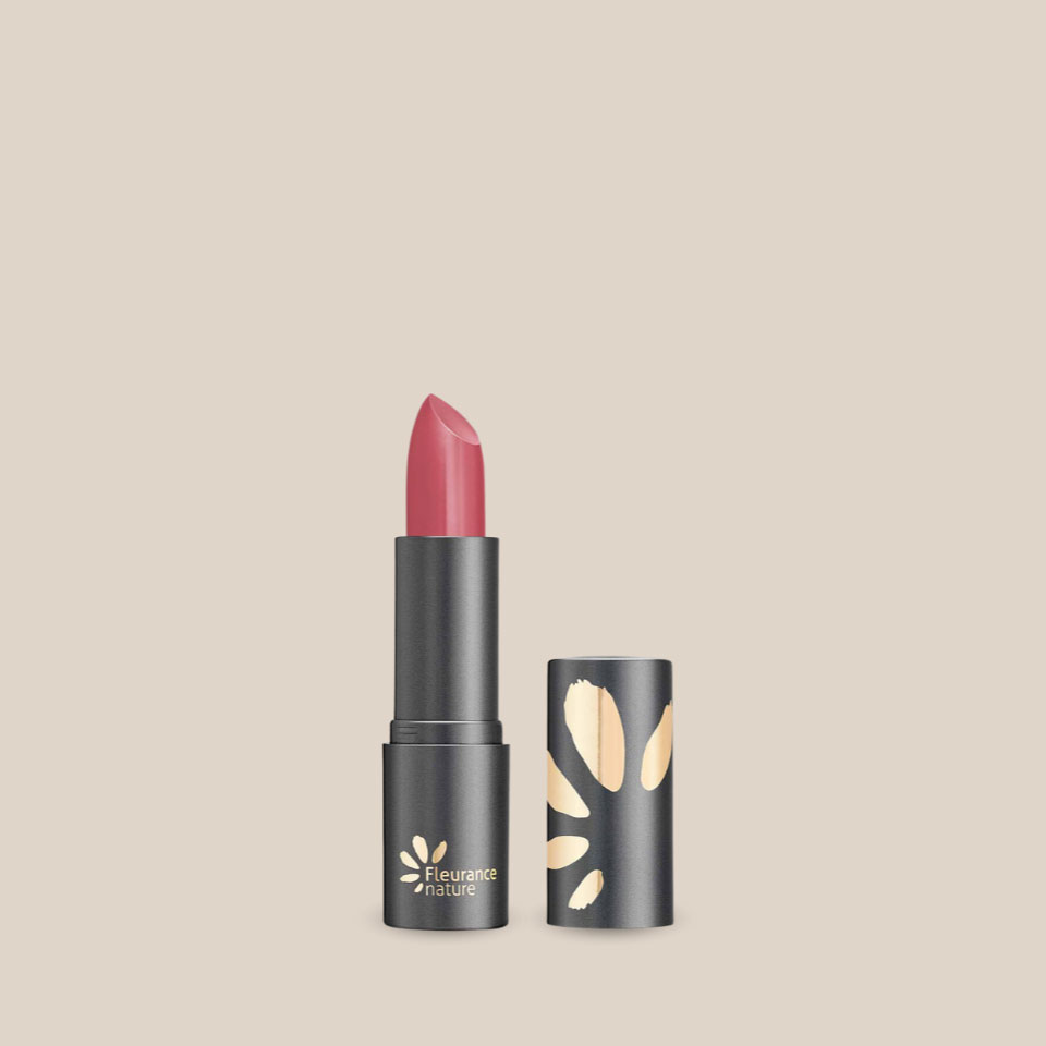 Organic and vegan lipstick, Rosewood shade, by Fleurance Nature