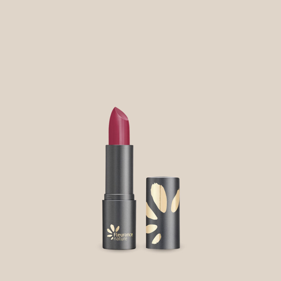 Rouge à lèvres bio et végan, teinte Fuchsia, de Fleurance Nature