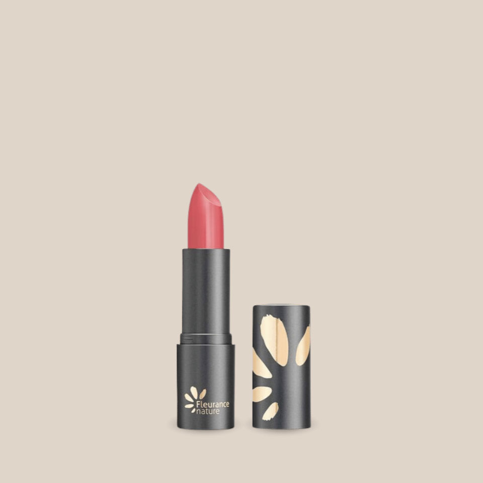 Organic and vegan lipstick, Dusty Rose shade, by Fleurance Nature